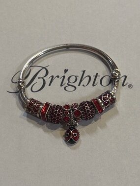 🆕🐞BRIGHTON Silver Charms Bangle Bracelet! Great gift idea ❤️